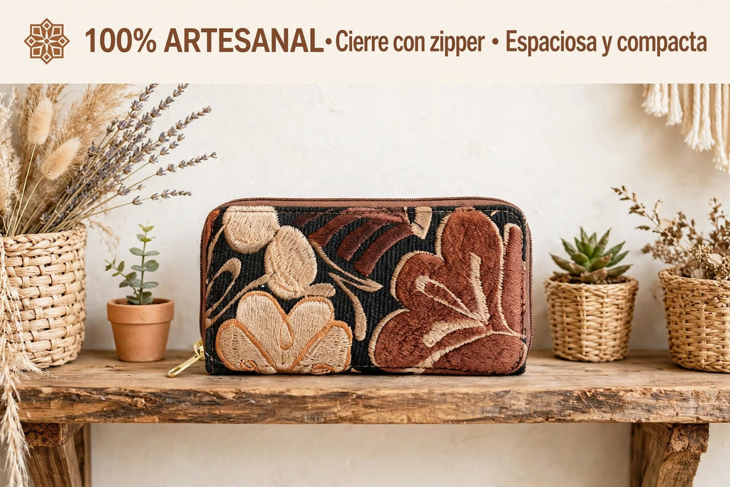 Billetera  de mujer 100% Artesanal